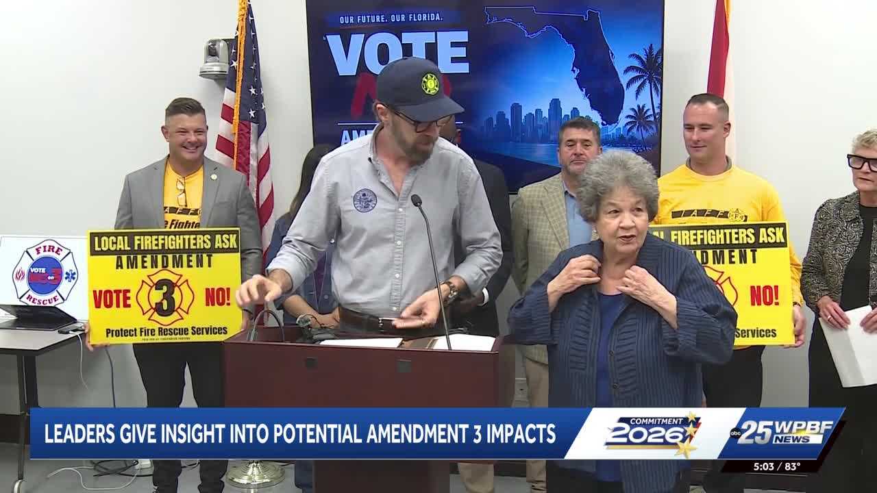 Florida officials discuss Amendment 3’s impact on property taxes and local services — WPBF West Palm Beach, Walnut Creek Real Estate news