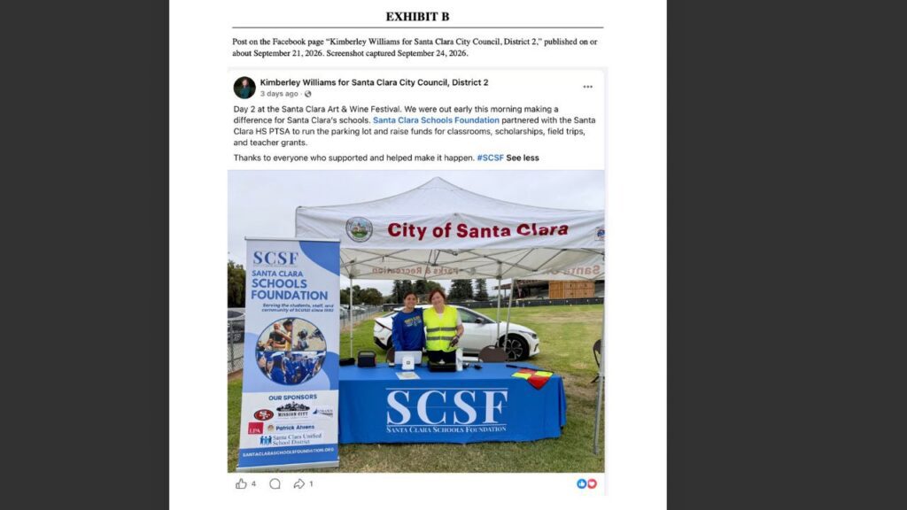 Santa Clara candidate faces complaint over campaign post — San Jose Spotlight, Walnut Creek Technology news