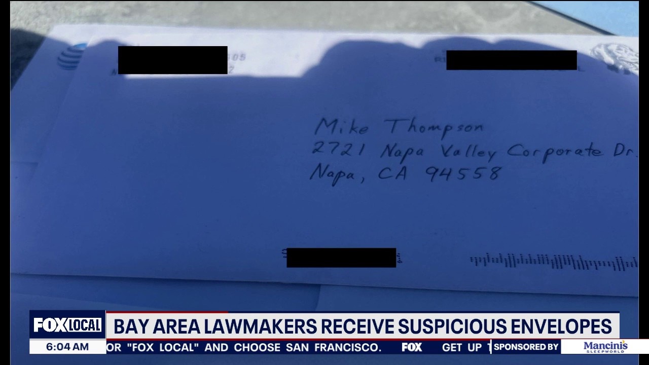Bay Area lawmakers receive suspicious envelopes — KTVU FOX 2 Bay Area, Walnut Creek Community news